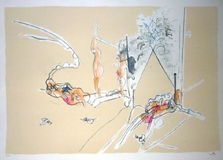 Lithographie Matta - La promenade de Venus