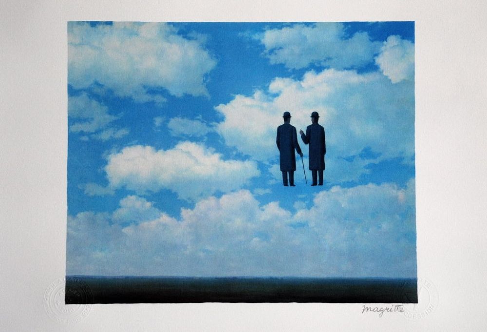 Lithographie Magritte - La Reconnaissance Infinie