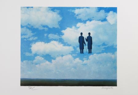 Lithographie Magritte - La Reconnaissance Infinie (The Infinite Recognition)