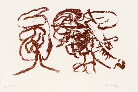 Lithographie Alechinsky - La reine des murs V : et puis?