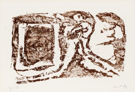 Lithographie Alechinsky - La reine des murs VI: Quittez cette entrechambre et parlez de l'une