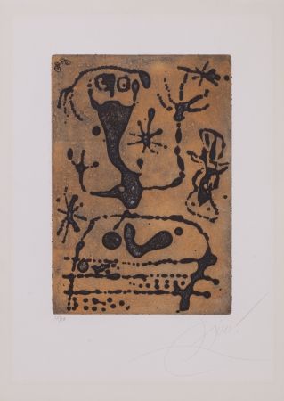 Aquatinte Miró - La Reine Des Ombres