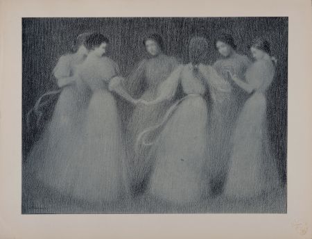 Lithographie Le Sidaner - La Ronde, 1897