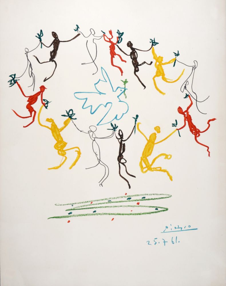 Lithographie Picasso - La Ronde de la Jeunesse, 1961
