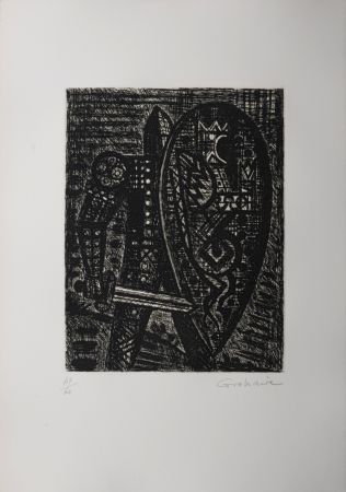 Lithographie Gromaire - La révolte, 1958
