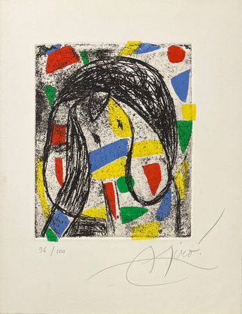 Gravure Miró - La révolte des caractères