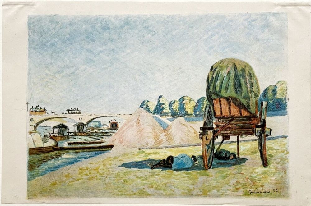 Lithographie Guillaumin - La Sieste