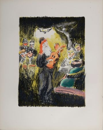 Lithographie Van Dongen - La soirée au “Lapin Agile” lorsque Frédé chantait, 1949
