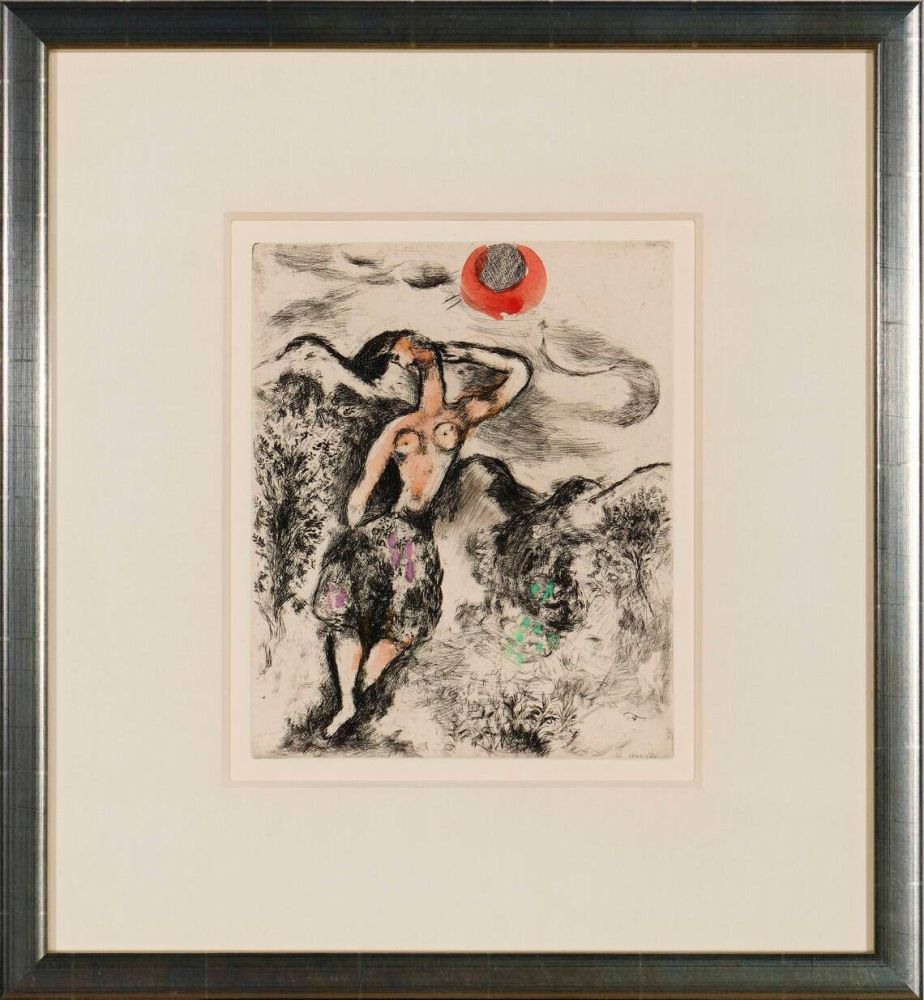 Eau-Forte Chagall - La Souris Metamorphosée en Fille (The Mouse Transformed into a Girl)