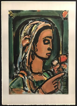 Lithographie Rouault - La Sybille