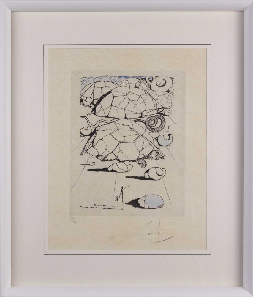 Héliogravure Dali - La tortue