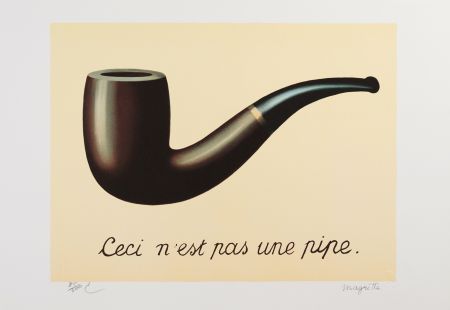 Lithographie Magritte - La Trahison des Images