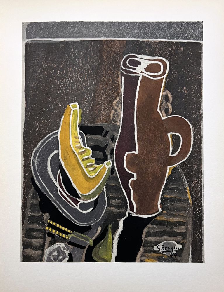 Pochoir Braque - LA TRANCHE DE POTIRON (1949)