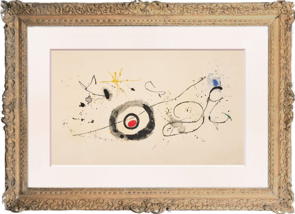 Lithographie Miró - La traversée du miroir