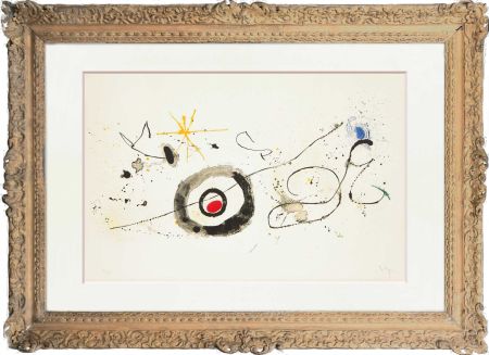 Lithographie Miró - La traversée du miroir