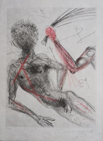 Gravure Dali - La Venus aux Fourrures Woman With Whip