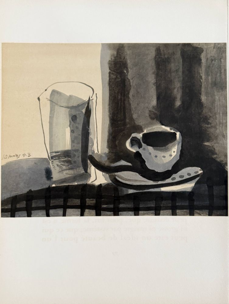 Lithographie Picasso - La Verre et la Tasse
