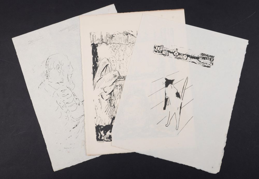 Lithographie Bonnard - La vie de Sainte Monique #13, 1930 - Set of 3 lithographs