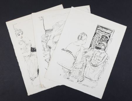 Lithographie Bonnard - La vie de Sainte Monique #1, 1930 - Set of 3 lithographs