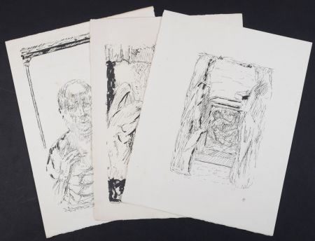 Lithographie Bonnard - La vie de Sainte Monique #8, 1930 - Set of 3 lithographs