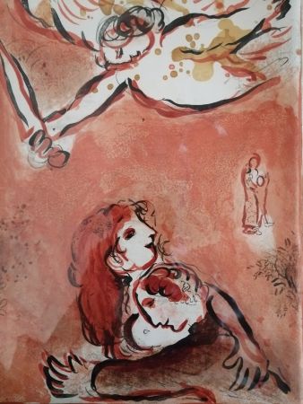 Lithographie Chagall - La Vierge d'Israel