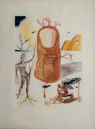 Lithographie Dali - La Visione dell'Angelo di Cap de Creus