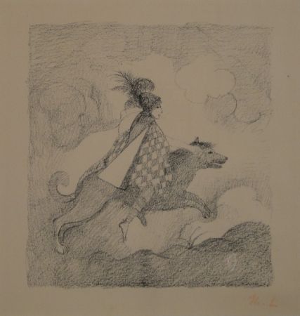 Lithographie Laurencin - La voyageuse