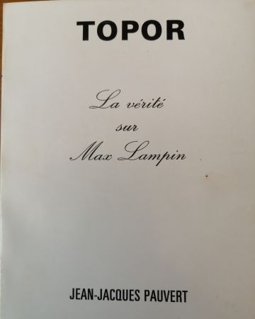 Livre Illustré Topor - La Vérité sur Max Lampin