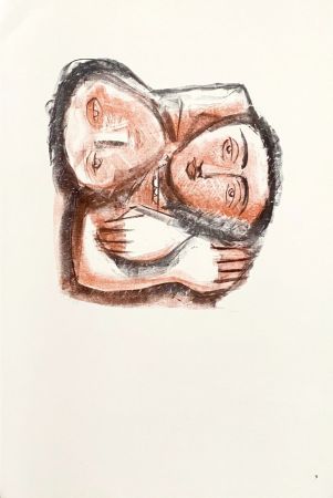 Lithographie Calder (After) - L'abbraccio