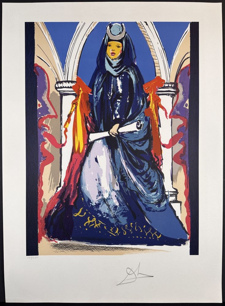Lithographie Dali - Lady Blue
