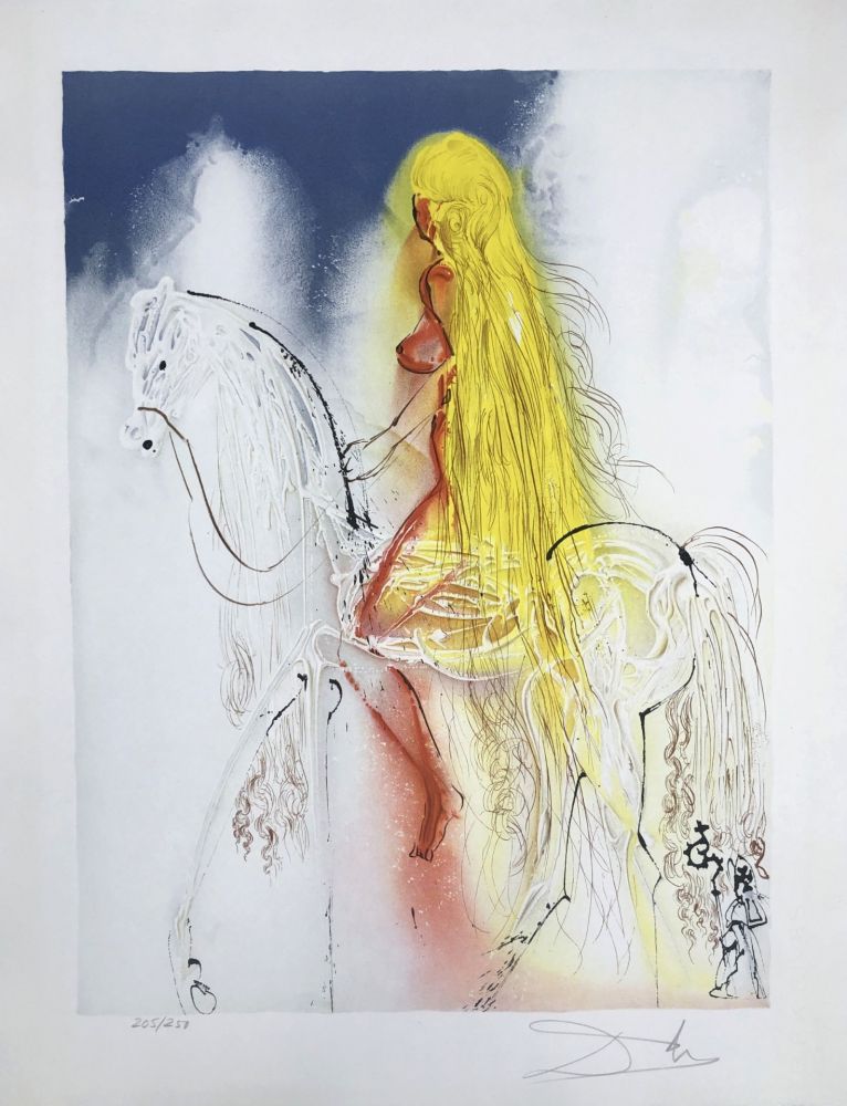 Lithographie Dali - Lady Godiva