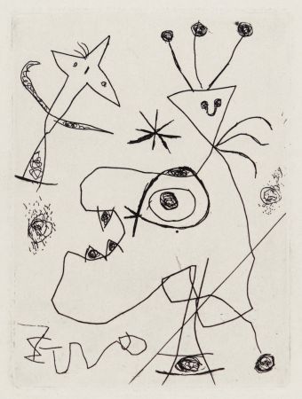 Gravure Miró - L'Aigrette