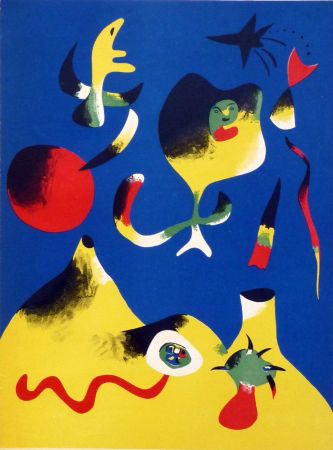 Lithographie Miró - L’Air