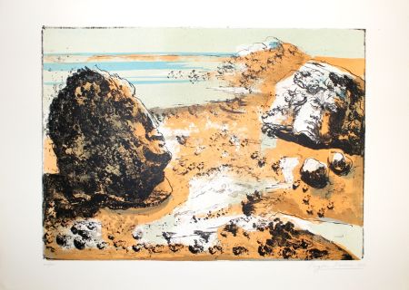 Lithographie Berman - Landschaft / Landscape