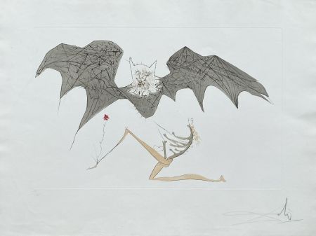 Lithographie Dali - L'ange de la mélancolie
