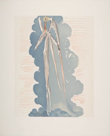 Gravure Sur Bois Dali - L'Ange du 7ème ciel, 1963