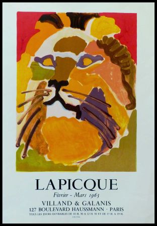 Affiche Lapicque - LAPICQUE GALERIE VILLAND GALANIS