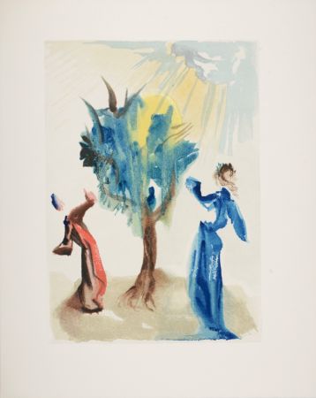 Gravure Sur Bois Dali - L'arbre du Châtiment, 1963