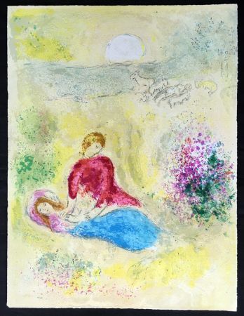 Lithographie Chagall - L'Arondelle (The Little Swallow from Daphnis & Chloé - 1961)