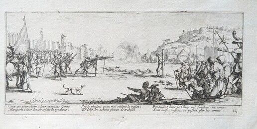 Eau-Forte Callot - L'Arquebusade / The Firing Squad
