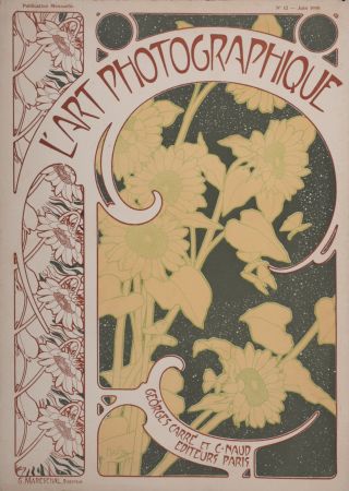 Lithographie Mucha - L'Art Photographique cover, 1899-1900