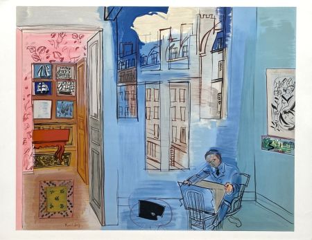 Lithographie Dufy - L'artiste dans son atelier