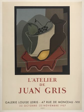 Lithographie Gris  - L’Atelier de Juan Gris