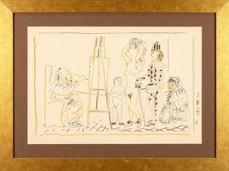 Eau-Forte Picasso - L'atelier du vieux peintre
