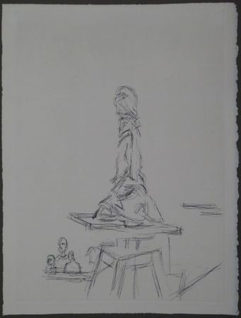 Eau-Forte Giacometti - L'Atelier à la selette I. (Studio with the turntable)