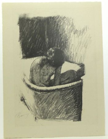 Lithographie Bonnard - Le Bain (deuxième planche)