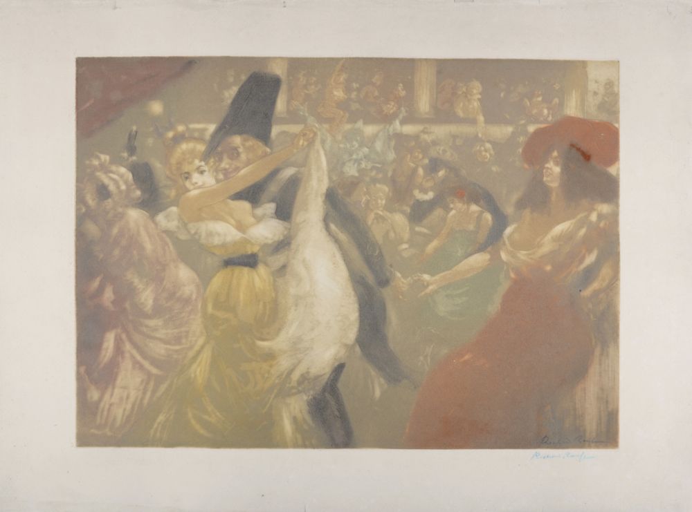 Eau-Forte Et Aquatinte Ranft - Le bal, c. 1900