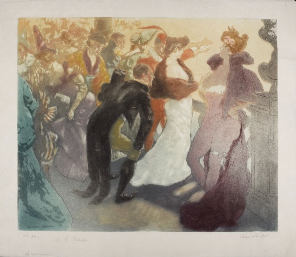 Eau-Forte Et Aquatinte Ranft - Le bal masqué, 1899