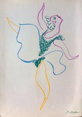 Lithographie Picasso - Le ballet