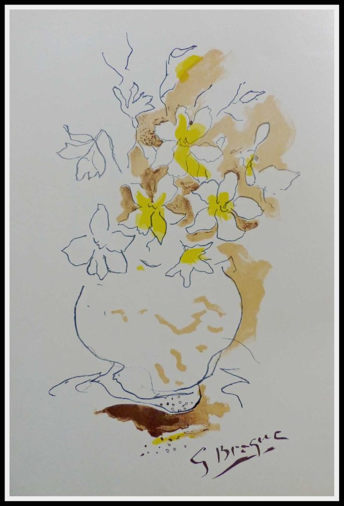 Lithographie Braque (After) - LE BOUQUET